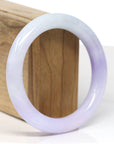 Baikalla Jewelry Jadeite Jade Bangle Bracelet Baikalla "Full Round" Lavender Jade Bangle Bracelet (57.20mm)