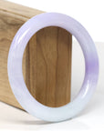 Baikalla Jewelry Jadeite Jade Bangle Bracelet Baikalla "Full Round" Lavender Jade Bangle Bracelet (57.20mm)