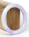 Baikalla Jewelry Jadeite Jade Bangle Bracelet Baikalla "Full Round" Lavender Jade Bangle Bracelet (57.20mm)