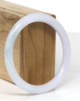 Baikalla Jewelry Jadeite Jade Bangle Bracelet Baikalla "Full Round" Petite Lavender Jade Bangle Bracelet (58.58mm)
