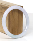 Baikalla Jewelry Jadeite Jade Bangle Bracelet Baikalla "Full Round" Petite Lavender Jade Bangle Bracelet (58.58mm)