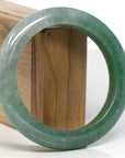 Baikalla Jewelry Jadeite Jade Bangle Bracelet Baikalla "Half Round" Forest Green Jade Bangle Bracelet (61.75mm)