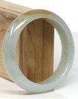 Baikalla Jewelry Jadeite Jade Bangle Bracelet Baikalla "Half Round" Jade Bangle Bracelet (60.58mm)