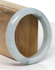 Baikalla Jewelry Jadeite Jade Bangle Bracelet Baikalla "Half Round" Blue-Green Jade Bangle Bracelet (57.42mm)