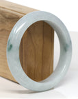 Baikalla Jewelry Jadeite Jade Bangle Bracelet Baikalla "Half Round" Blue-Green Jade Bangle Bracelet (57.42mm)