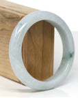 Baikalla Jewelry Jadeite Jade Bangle Bracelet Baikalla "Half Round" Blue-Green Jade Bangle Bracelet (57.42mm)