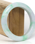 Baikalla Jewelry Jadeite Jade Bangle Bracelet Baikalla "Half Round" Green Jade Bangle Bracelet (61.25mm)