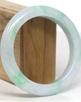 Baikalla Jewelry Jadeite Jade Bangle Bracelet Baikalla "Half Round" Green Jade Bangle Bracelet (61.25mm)