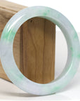 Baikalla Jewelry Jadeite Jade Bangle Bracelet Baikalla "Half Round" Green Jade Bangle Bracelet (61.25mm)