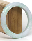 Baikalla Jewelry Jadeite Jade Bangle Bracelet Baikalla "Half Round" Green Jade Bangle Bracelet (61.25mm)