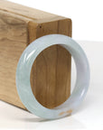Baikalla Jewelry Jadeite Jade Bangle Bracelet Baikalla "Half Round" Oval Green Jade Bangle Bracelet (52.14mm)