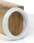 Baikalla Jewelry Jadeite Jade Bangle Bracelet Baikalla "Half Round" Blue-Green Jade Bangle Bracelet (53.78mm)