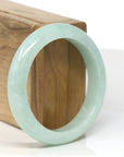 Baikalla Jewelry Jadeite Jade Bangle Bracelet Baikalla "Half Round" Green Jade Bangle Bracelet (54.61mm)