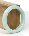 Baikalla Jewelry Jadeite Jade Bangle Bracelet Baikalla "Half Round" Green Jade Bangle Bracelet (54.61mm)