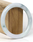 Baikalla Jewelry Jadeite Jade Bangle Bracelet Baikalla "Full Round" Icy Blue-Green Jade Bangle Bracelet (60.04mm)