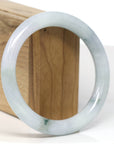 Baikalla Jewelry Jadeite Jade Bangle Bracelet Baikalla "Full Round" Icy Blue-Green Jade Bangle Bracelet (60.04mm)