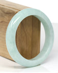 Baikalla Jewelry Jadeite Jade Bangle Bracelet Baikalla "Half Round" Green Jade Bangle Bracelet (56.83mm)