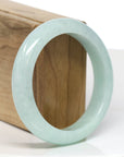 Baikalla Jewelry Jadeite Jade Bangle Bracelet Baikalla "Half Round" Green Jade Bangle Bracelet (56.83mm)