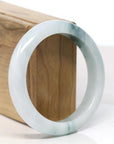 Baikalla Natural Blue-Green Jadeite Jade Bangle Bracelet (56.64mm)