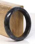 Baikalla "Half Round" WuJi Jadeite Jade Bangle Bracelet (56.69 mm)