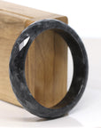 Baikalla "Half Round" WuJi Jadeite Jade Bangle Bracelet (56.69 mm)