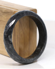 Baikalla "Half Round" WuJi Jadeite Jade Bangle Bracelet (56.69 mm)
