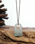 Baikalla Lavender Jadeite Jade Lock Necklace Pendant