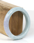 Baikalla Jewelry Jadeite Jade Bangle Bracelet Baikalla Classic Light Green Lavender Burmese Jadeite Jade Bangle (56.40 mm)