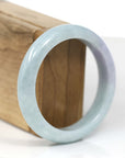 Baikalla Jewelry Jadeite Jade Bangle Bracelet Baikalla Classic Light Green Lavender Burmese Jadeite Jade Bangle (56.40 mm)
