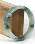 Baikalla Jewelry Jadeite Jade Bangle Bracelet Baikalla "Classic Bangle" Forest Green Natural Burmese Jadeite Jade Bangle (62.42 mm)