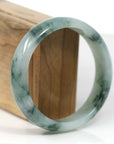 Baikalla Jewelry Jadeite Jade Bangle Bracelet Baikalla "Classic Bangle" Forest Green Natural Burmese Jadeite Jade Bangle (62.42 mm)