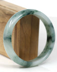 Baikalla Jewelry Jadeite Jade Bangle Bracelet Baikalla "Classic Bangle" Forest Green Natural Burmese Jadeite Jade Bangle (62.42 mm)