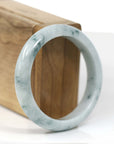 Baikalla Jewelry Jadeite Jade Bangle Bracelet Burmese Blue-Green Jade Jadeite Bangle Bracelet (55.64 mm)