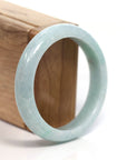 Baikalla Jewelry Jadeite Jade Bangle Bracelet Baikalla™ "Classic Bangle" Genuine Burmese Green Jadeite Jade Bangle Bracelet (57.15mm)
