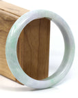 Baikalla Jewelry Jadeite Jade Bangle Bracelet Baikalla™ "Classic Bangle" Genuine Burmese Green Jadeite Jade Bangle Bracelet (58.47mm)