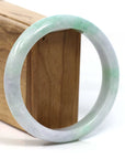 Baikalla Jewelry Jadeite Jade Bangle Bracelet Baikalla™ "Classic Bangle" Genuine Burmese Green Jadeite Jade Bangle Bracelet (58.47mm)