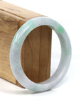 Baikalla Jewelry Jadeite Jade Bangle Bracelet Baikalla™ "Classic Bangle" Genuine Burmese Green Jadeite Jade Bangle Bracelet (56.56 mm)