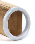 Baikalla Jewelry Jadeite Jade Bangle Bracelet Baikalla "Classic Bangle" Light Lavender Natural Jadeite Jade Bangle (58.57 mm)