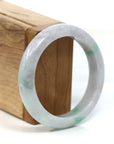 Baikalla Jewelry Jadeite Jade Bangle Bracelet Baikalla™ "Classic Bangle" Genuine Burmese Green Jadeite Jade Bangle Bracelet (55.06mm)