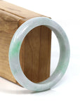 Baikalla Jewelry Jadeite Jade Bangle Bracelet Baikalla™ "Classic Bangle" Genuine Burmese Green Jadeite Jade Bangle Bracelet (57.04 mm)