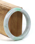 Baikalla Jewelry Jadeite Jade Bangle Bracelet Baikalla™ "Classic Bangle" Genuine Burmese Green Jadeite Jade Bangle Bracelet (57.04 mm)