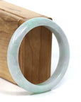 Baikalla Jewelry Jadeite Jade Bangle Bracelet Baikalla™ "Classic Bangle" Genuine Burmese Green Jadeite Jade Bangle Bracelet (57.04 mm)