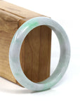 Baikalla Jewelry Jadeite Jade Bangle Bracelet Baikalla™ "Classic Bangle" Genuine Burmese Green Jadeite Jade Bangle Bracelet (57.04 mm)