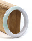 Baikalla Jewelry Jadeite Jade Bangle Bracelet Baikalla™ "Classic Bangle" Genuine Burmese Lavender Green Jadeite Jade Bangle Bracelet (58.47mm)