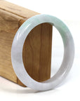 Baikalla Jewelry Jadeite Jade Bangle Bracelet Baikalla™ "Classic Bangle" Genuine Burmese Lavender Green Jadeite Jade Bangle Bracelet (58.47mm)