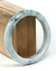 Baikalla Jewelry Jadeite Jade Bangle Bracelet "Classic Bangle" Blue-Green Genuine Burmese Jadeite Jade Bangle Bracelet (59.20 mm)