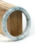 Baikalla Jewelry Jadeite Jade Bangle Bracelet "Classic Bangle" Blue-Green Genuine Burmese Jadeite Jade Bangle Bracelet (59.20 mm)
