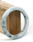 Baikalla Jewelry Jadeite Jade Bangle Bracelet "Classic Bangle" Blue-Green Genuine Burmese Jadeite Jade Bangle Bracelet (59.20 mm)