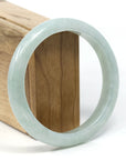 Baikalla Jewelry Jadeite Jade Bangle Bracelet Baikalla™ "Classic" Genuine Jadeite Jade Green Bangle Bracelet (62.47mm)
