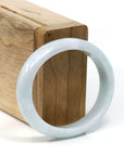 Baikalla Jewelry Jadeite Jade Bangle Bracelet Baikalla™ Oval Genuine Jadeite Jade Green Bangle Bracelet (57mm)